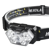 Powerful 9 LED Rechargeable Motion Sensor Headlamp - Perfect for Fishing, Camping, and Outdoor Adventures!