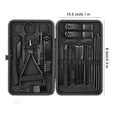 8/12/15/20/24 pcs Manicure Cutters Nail Clipper Set Household Stainless Steel Ear Spoon Pedicure Scissors Tool For Beauty